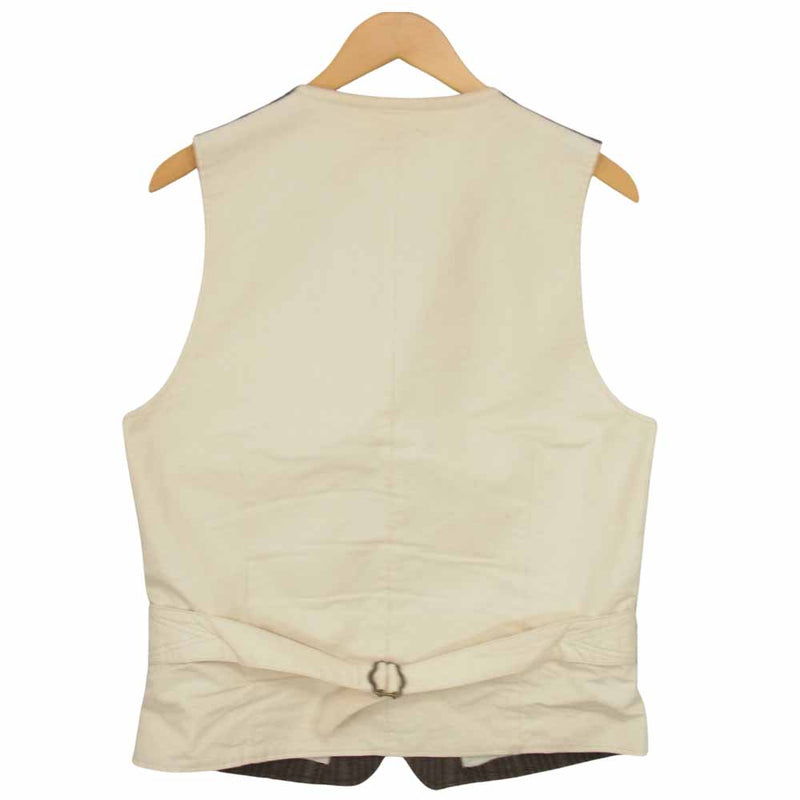 ORGUEIL オルゲイユ OR-4200B French Work Gilet フレンチワーク ジレ ベスト ブラウン系 38【中古】