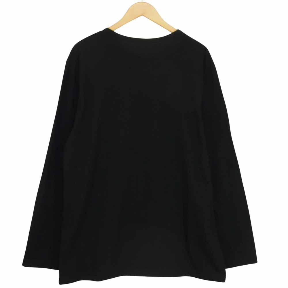 Yohji Yamamoto ヨウジヤマモト GroundY GM-T10-040-3 30/Cotton Jersey Collar Deformed Long Sleeves Cut Sew 長袖 カットソー ブラック系 3【新古品】【未使用】【中古】
