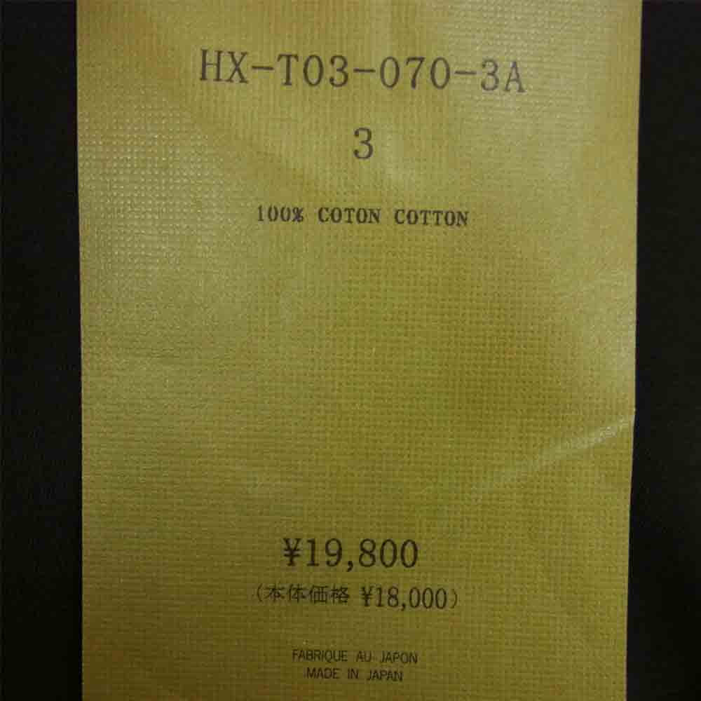 Yohji Yamamoto ヨウジヤマモト POUR HOMME プールオム HX-T03-070-3A 30/-ULTIMA PLAIN STITCH NEW ROUND NECK LONG SLEEVES ウルティマ ラウンドネック カットソー チャコール系 3【新古品】【未使用】【中古】