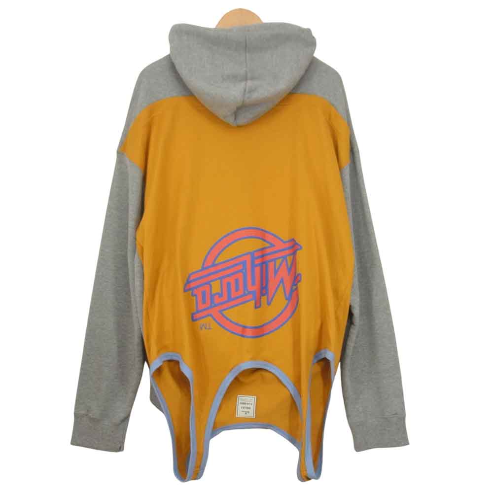 メゾンミハラヤスヒロ A04HD611-1 Tank-top docking hoodie タンクトップ ドッキング フーディ パーカー グレー系 48【新古品】【未使用】【中古】