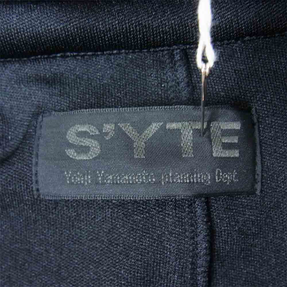 Yohji Yamamoto ヨウジヤマモト S'YTE UT-J43-901-1 Pe/Smooth Jersey 3BS Slim Long Jacket サイト ジャージ ロング ジャケット ブラック系 4【新古品】【未使用】【中古】