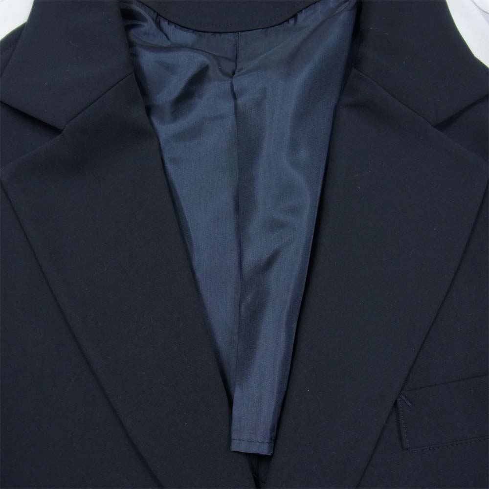 Yohji Yamamoto ヨウジヤマモト S'YTE UM-J54-912-1 Pe Rayon Gabardine Stretch 3BS Jersey Sleeve Jacket サイト レーヨン ギャバジン ストレッチ ジャージ スリーブ ジャケット ブラック系 3【新古品】【未使用】【中古】
