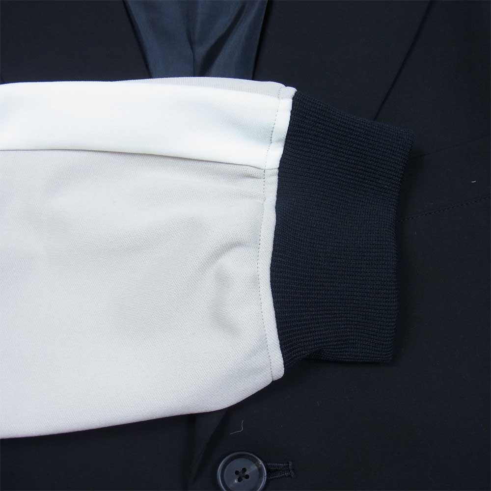 Yohji Yamamoto ヨウジヤマモト S'YTE UM-J54-912-1 Pe Rayon Gabardine Stretch 3BS Jersey Sleeve Jacket サイト レーヨン ギャバジン ストレッチ ジャージ スリーブ ジャケット ブラック系 3【新古品】【未使用】【中古】