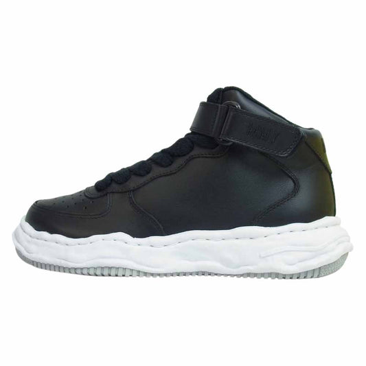 メゾンミハラヤスヒロ A07FW701 WAYNE OG Sole Leather High top オリジナルソール レザー ハイカット スニーカー ブラック系 42【新古品】【未使用】【中古】