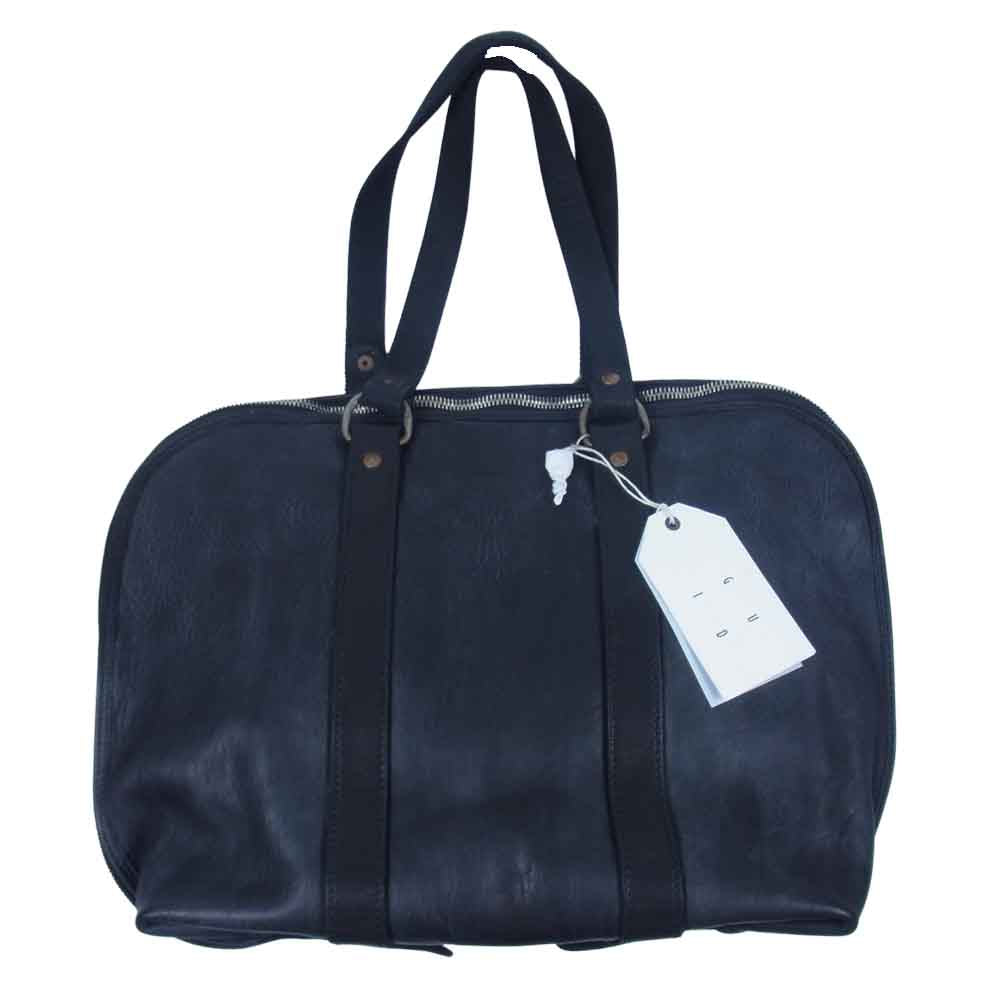 GUIDI グイディ GB1A SOFT HORSE Full Grain Medium Handle Bag ソフトホース フルグレイン ミディアム ハンドルバッグ ブラック系【新古品】【未使用】【中古】
