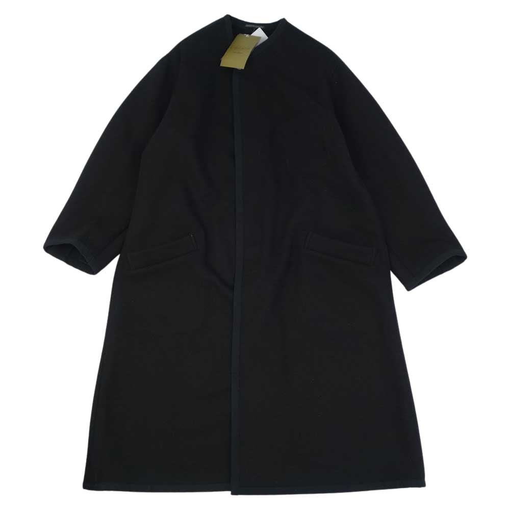 Yohji Yamamoto ヨウジヤマモト POUR HOMME プールオム 21AW HX-D27-126-1A ARMY MELTON COAT バックロゴ アーミー メルトン コート ブラック系【新古品】【未使用】【中古】