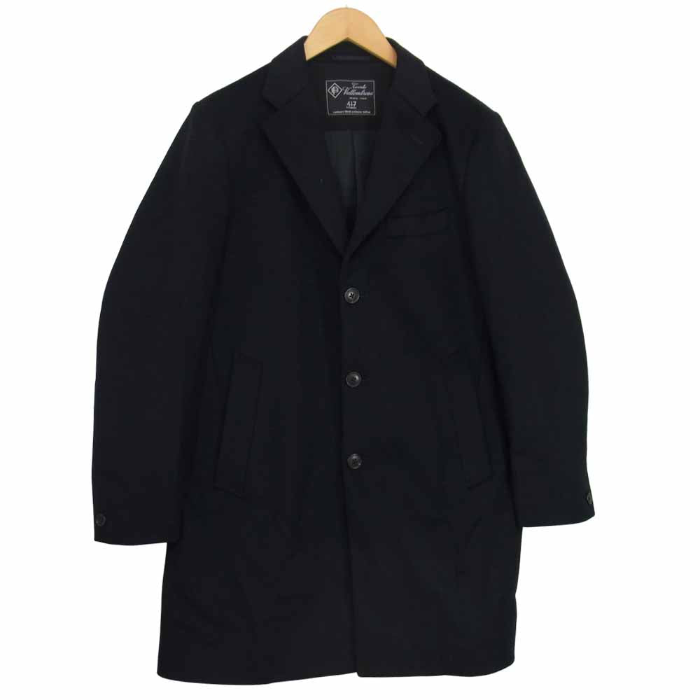 EDIFICE エディフィス VALLOM BROSA カシミア混 チェスター ブラック系 L【中古】
