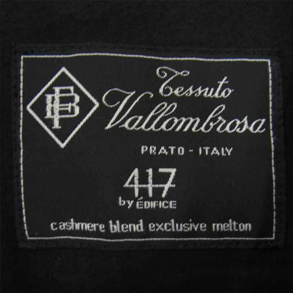 EDIFICE エディフィス VALLOM BROSA カシミア混 チェスター ブラック系 L【中古】