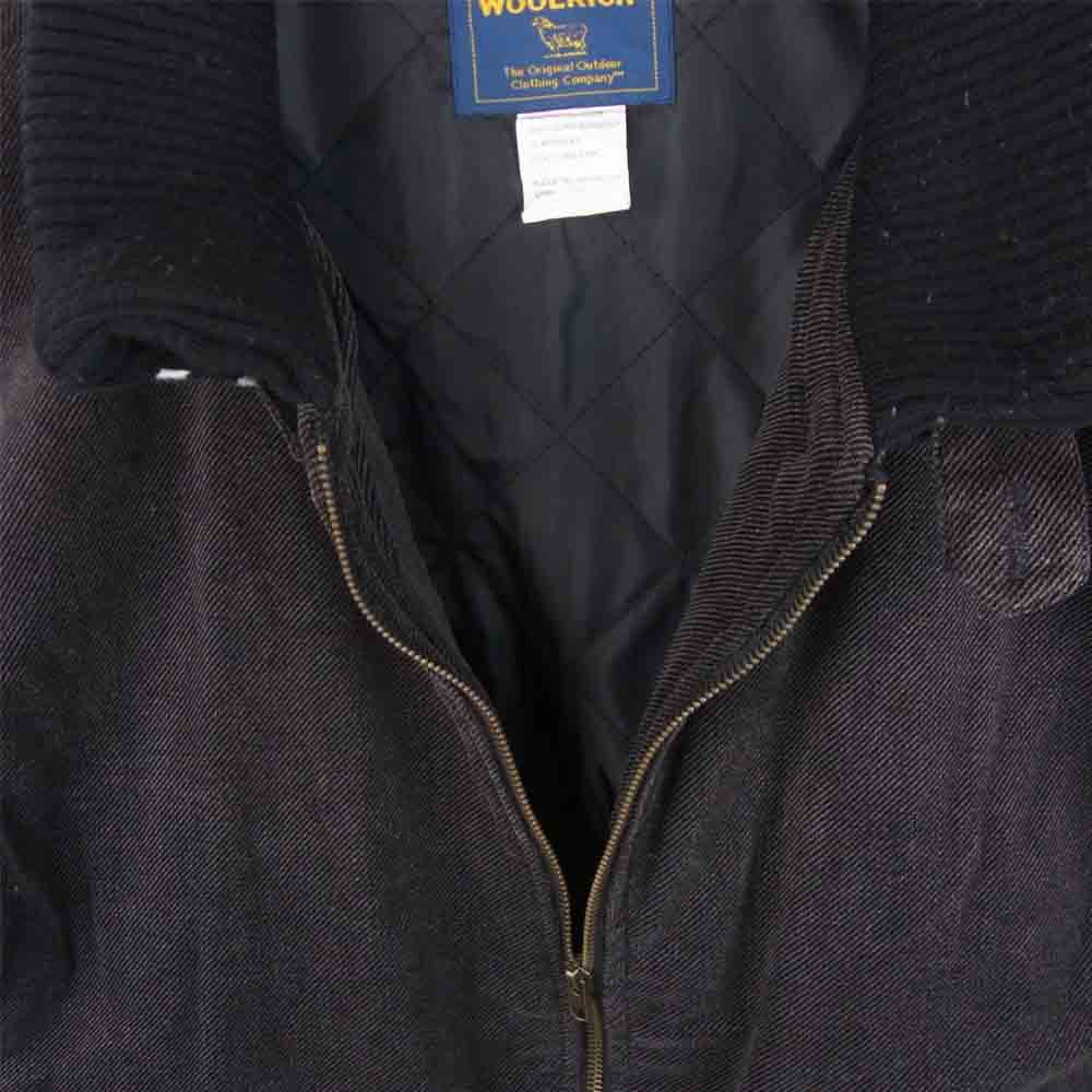 WOOLRICH ウールリッチ 2W5-5502 襟付き スタジャン 中綿 ブルゾン ジャケット ダークグレー系 M【中古】