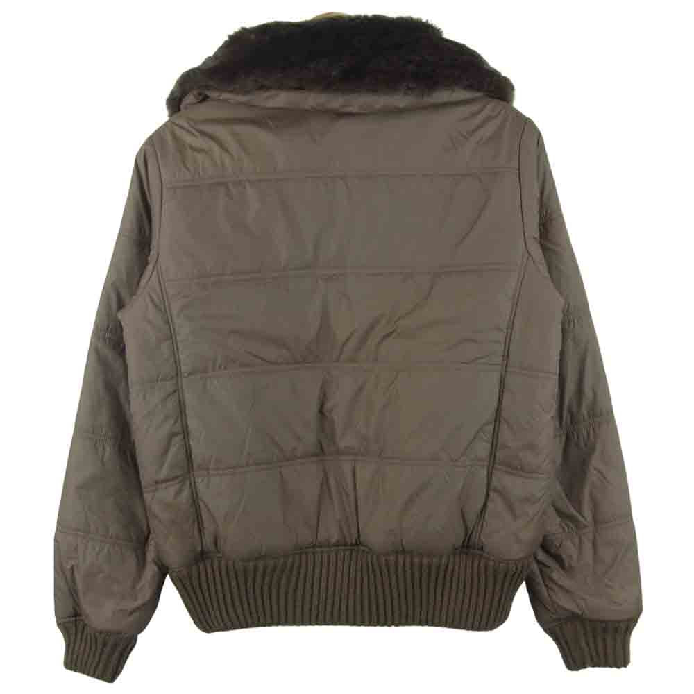 WOOLRICH ウールリッチ 2W5-6742 襟ボア 中綿 ジャケット 中国製 グレイッシュブラウン系 M【中古】