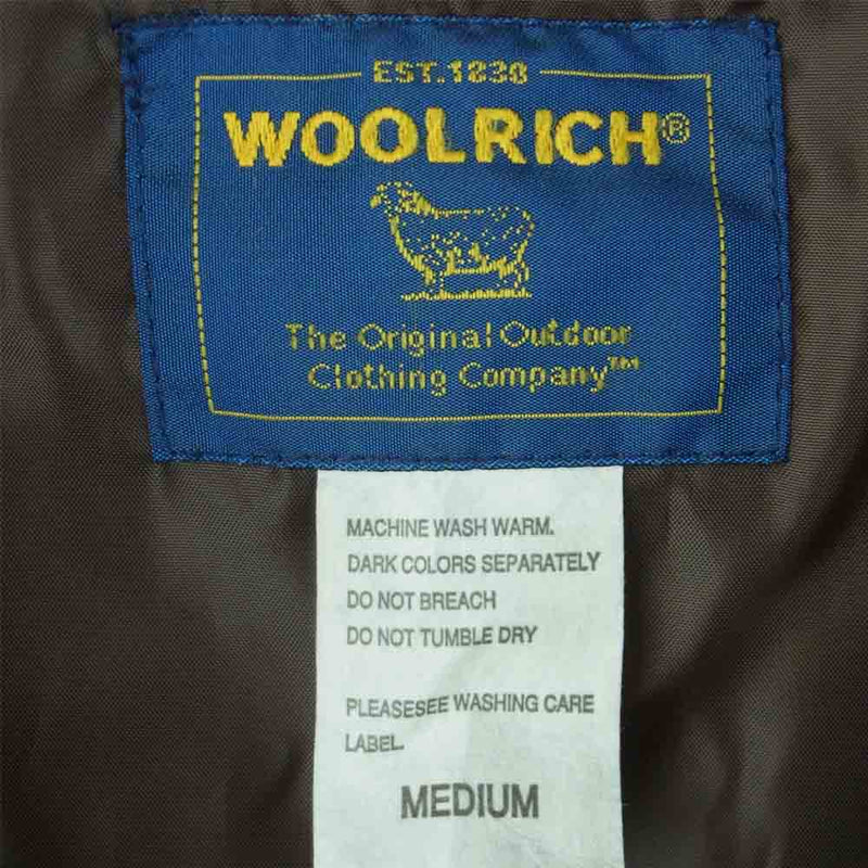 WOOLRICH ウールリッチ 2W5-6742 襟ボア 中綿 ジャケット 中国製 グレイッシュブラウン系 M【中古】