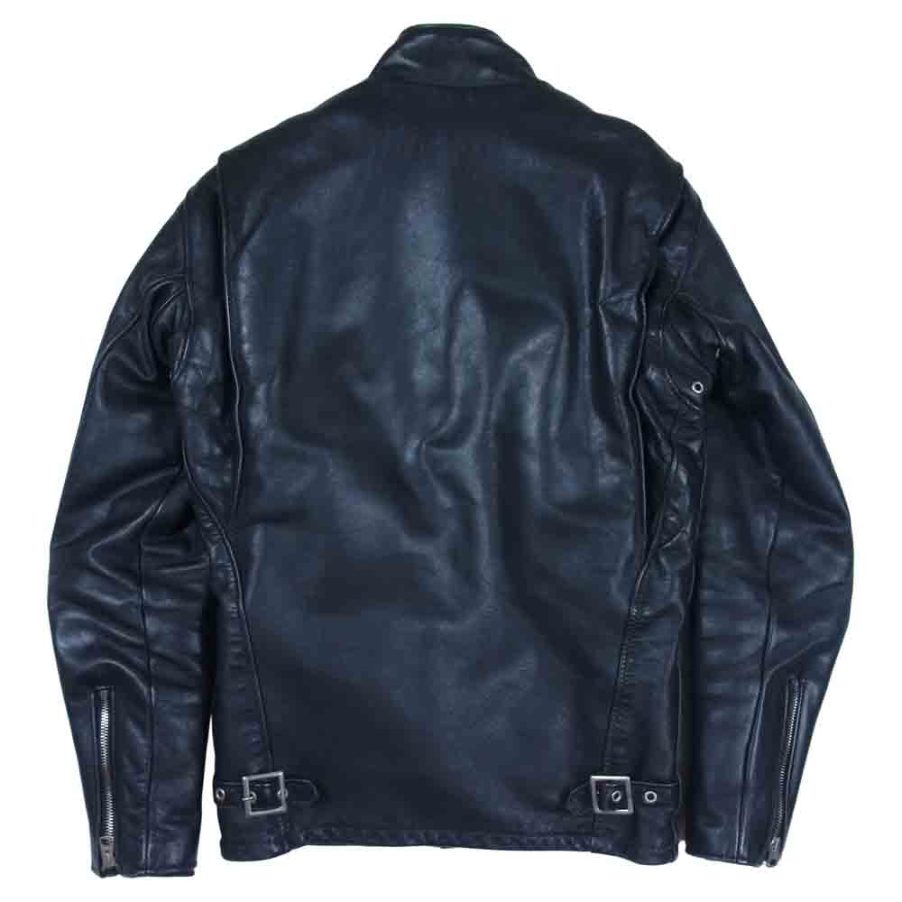 schott ショット 641 ライナー付 シングル レザー ライダース ジャケット ブラック系 32【中古】