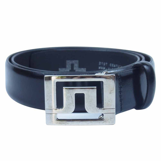 J.LINDEBERG ジェイリンドバーグ イタリア製 レザー ベルト ブラック系 30/85【中古】