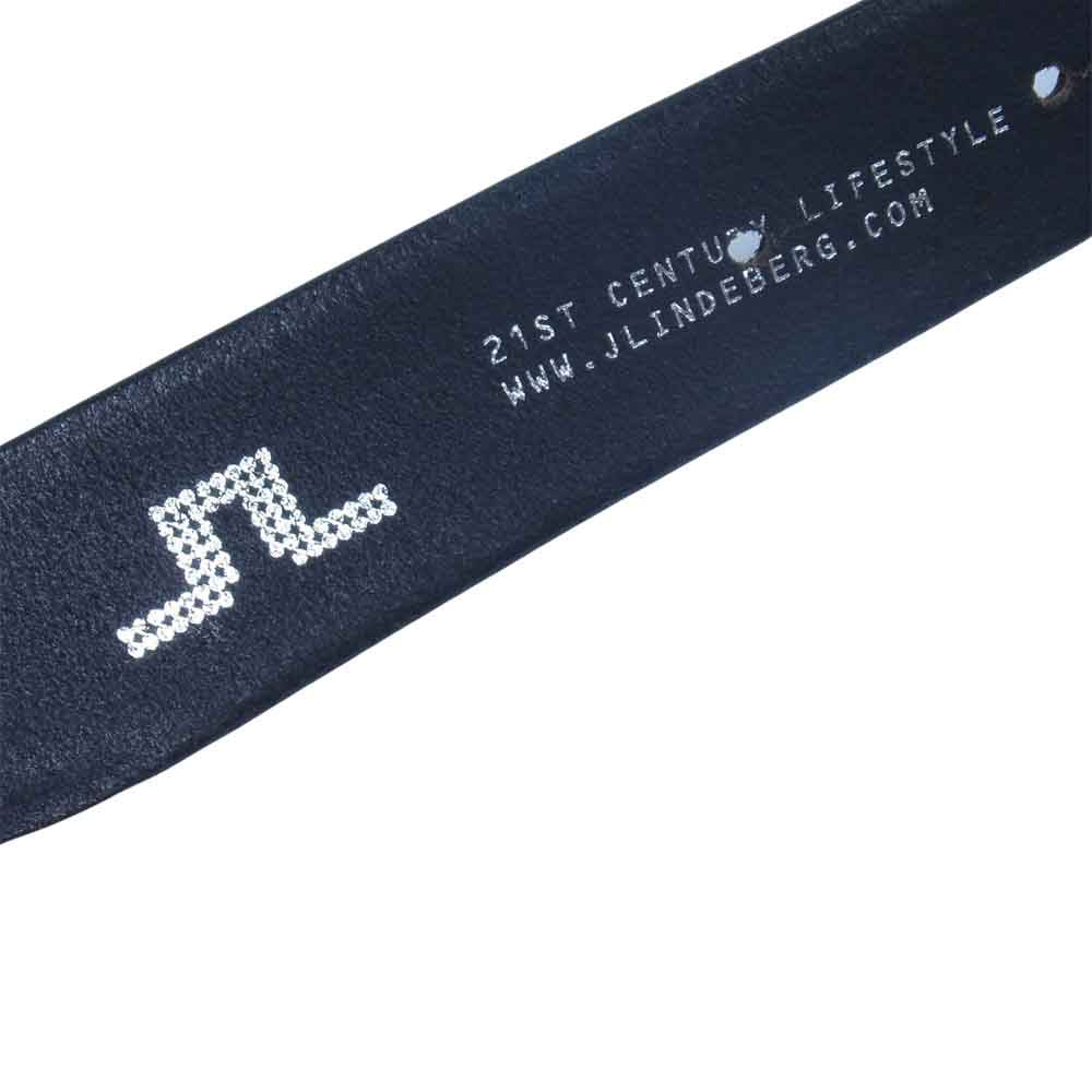 J.LINDEBERG ジェイリンドバーグ イタリア製 レザー ベルト ブラック系 30/85【中古】