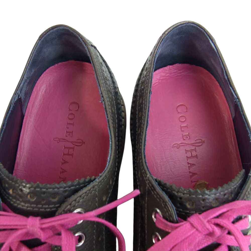 COLE HAAN コールハーン C11078 COOPER SQ. WINGTIP クーパー ウィングチップ シューズ ダークブラウン系 7⁵M【中古】