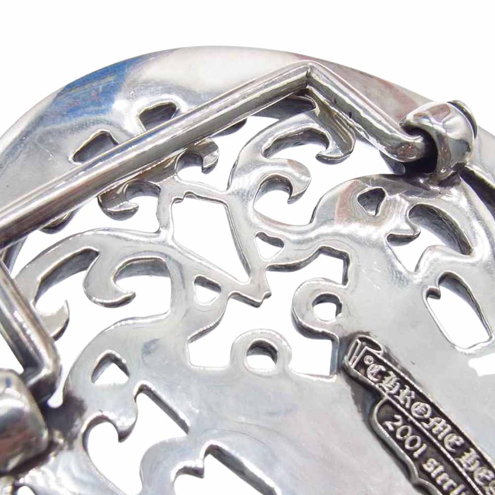 CHROME HEARTS クロムハーツ（原本有） BUCKL OVAL EXLG STAR XL エクストララージ オーバルスター ベルト バックル シルバー系【中古】