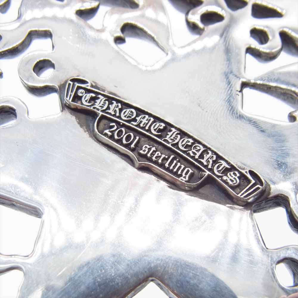 CHROME HEARTS クロムハーツ（原本有） BUCKL OVAL EXLG STAR XL エクストララージ オーバルスター ベルト バックル シルバー系【中古】