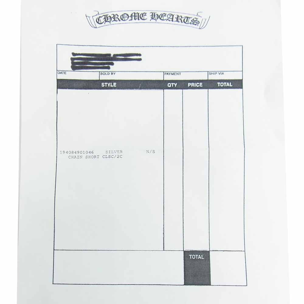 CHROME HEARTS クロムハーツ（原本無） 国内取扱店ギャランティカード付属 CLASSIC SHORT-T 2クリップ クラシック ショート ウォレットチェーン シルバー系【中古】