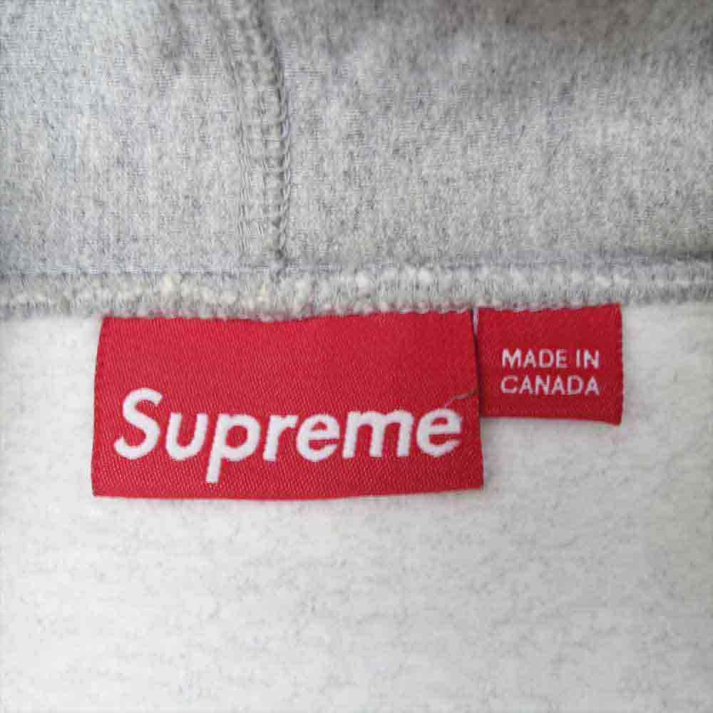 Supreme シュプリーム 12AW Box logo Hooded Sweatshirt ボックスロゴ フーデッド スウェット シャツ プルオーバー パーカー グレー系 S【中古】