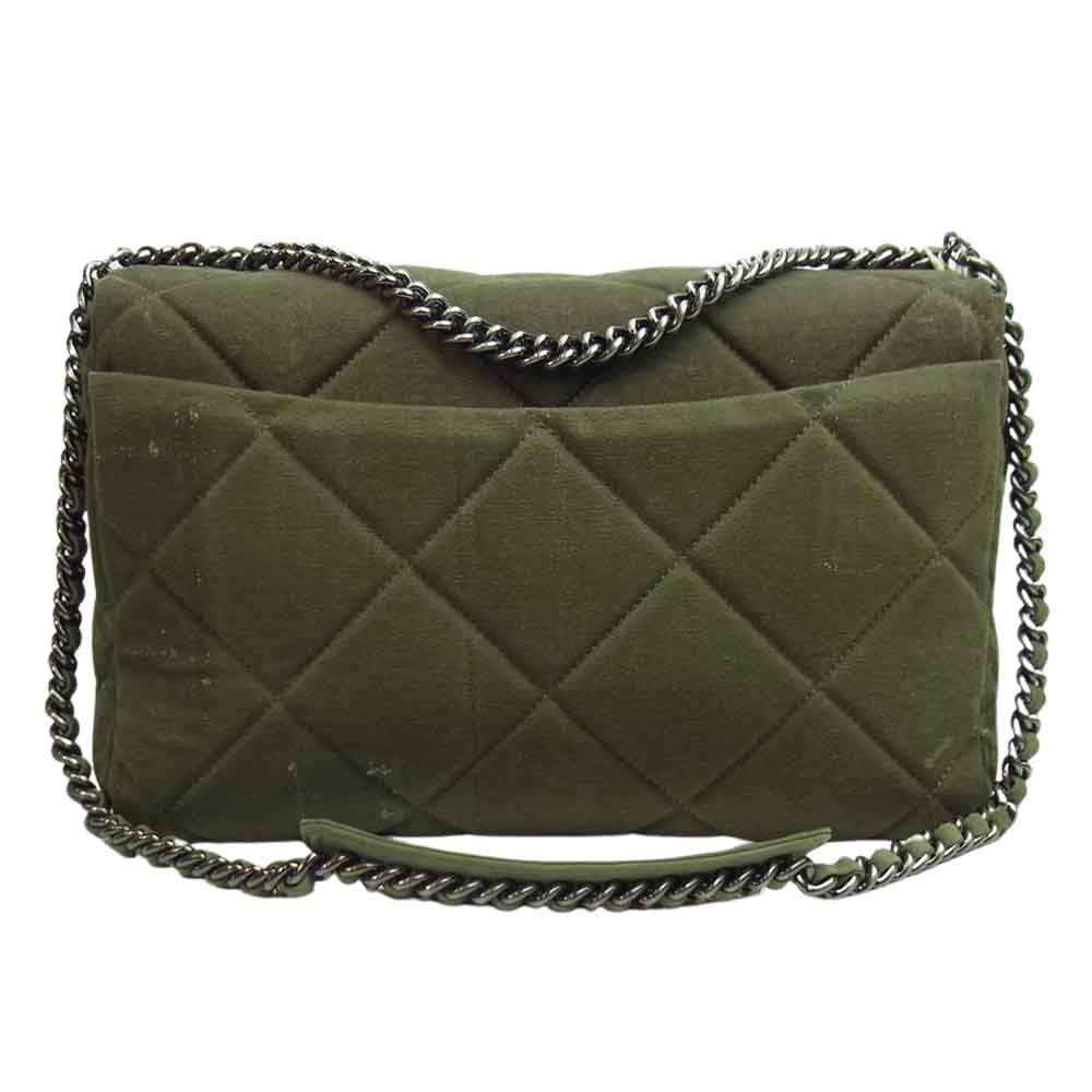 READY MADE レディメイド RE-CO-KH-00-00-168 BIG CHAIN BAG ヴィンテージコットン ビッグ チェーン バッグ カーキ系【極上美品】【中古】