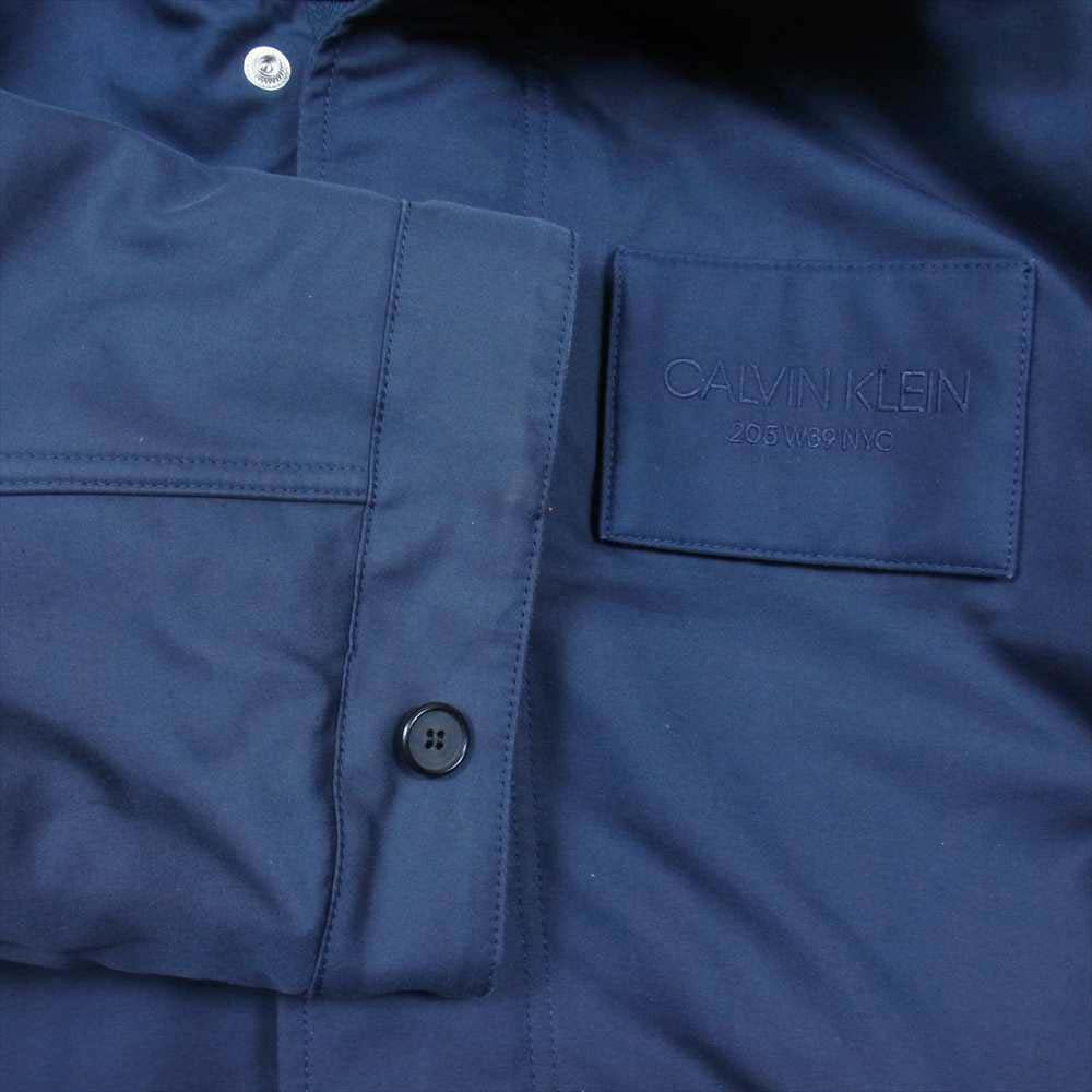 カルバンクライン 205W39NYC MWCB22 RAF SIMONS ラフシモンズ PENDLETON ペンドルトン 着脱可能ブランケットライナー付き フィッシュテール モッズコート ダークネイビー系 46【中古】