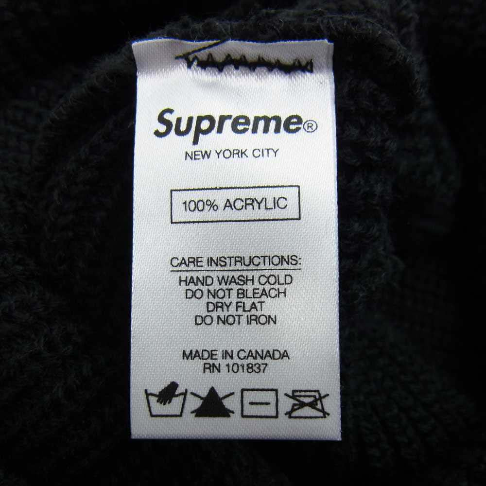 Supreme シュプリーム 18AW Oval Patch Beanie オーバル パッチ ビーニー ニット キャップ ブラック系【中古】