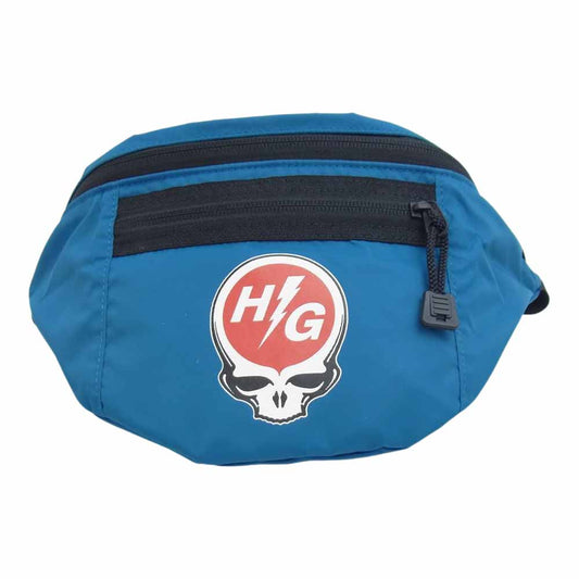 HYSTERIC GLAMOUR ヒステリックグラマー ロゴ プリント ウエスト ポーチ ライトブルー系【中古】