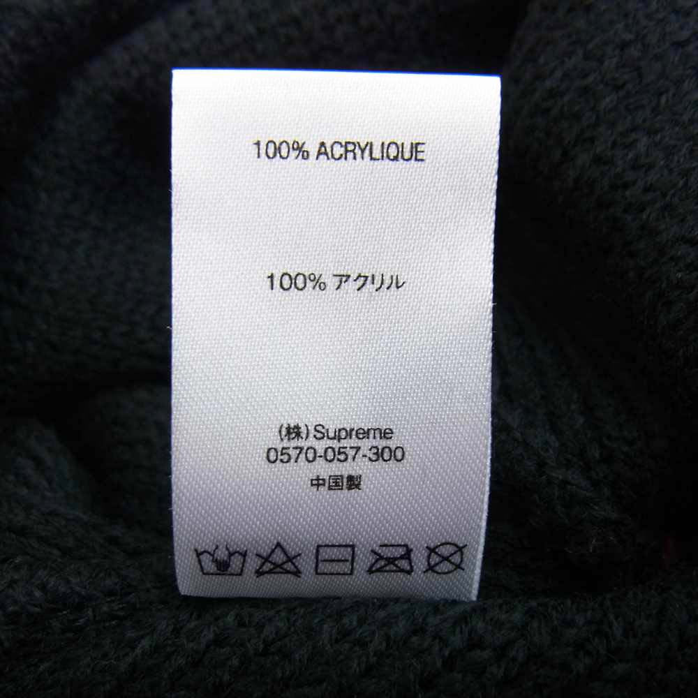 Supreme シュプリーム 18AW Classic Stripe Beanie クラシック ストライプ ロゴ ニットキャップ ビーニー ブラック系【中古】