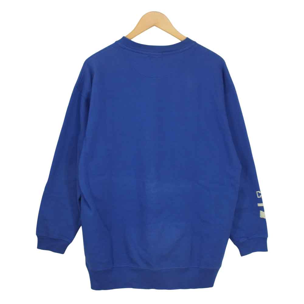 HYSTERIC GLAMOUR ヒステリックグラマー 01181CS01 D プリント ビッグ スウェット ブルー系 FREE【中古】
