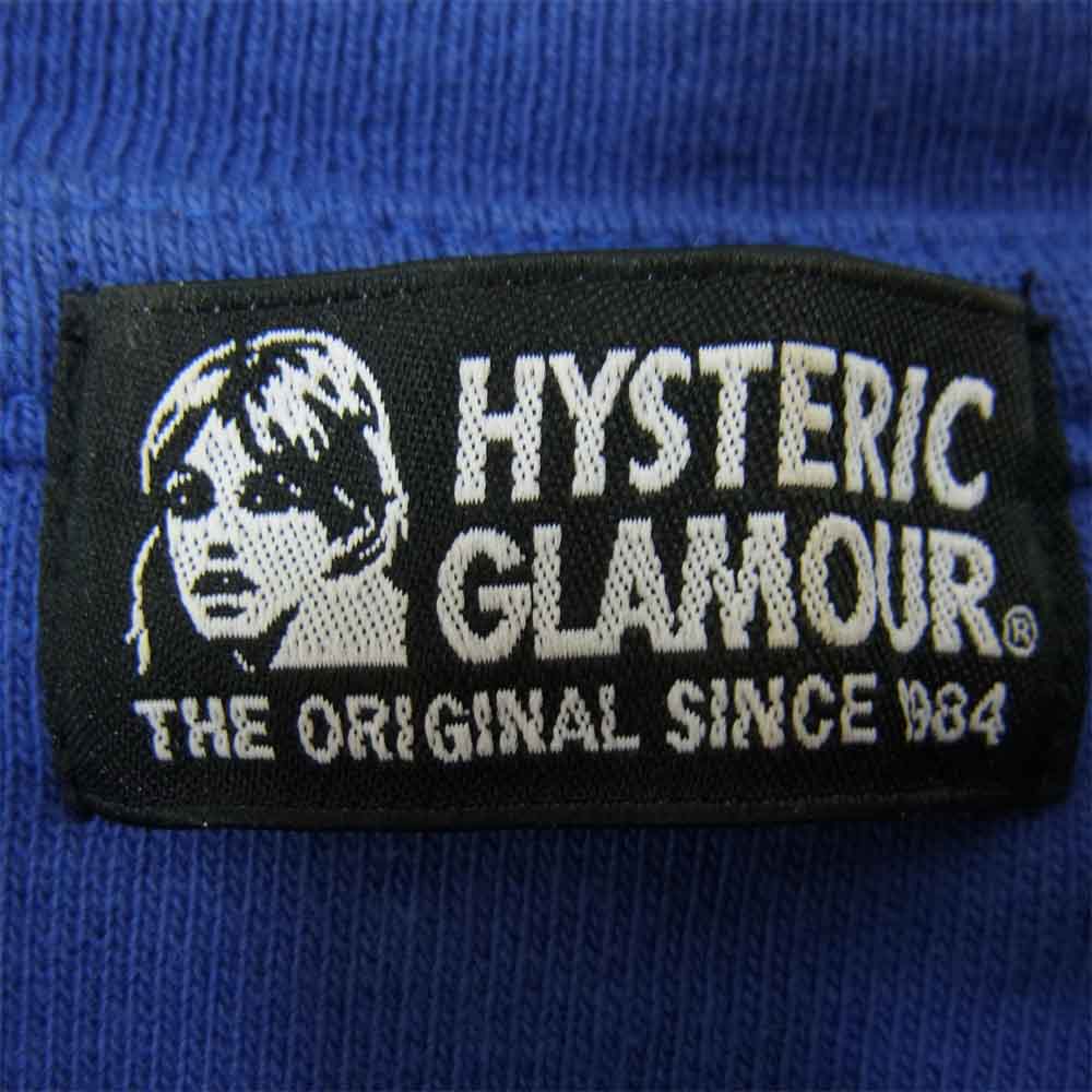 HYSTERIC GLAMOUR ヒステリックグラマー 01181CS01 D プリント ビッグ スウェット ブルー系 FREE【中古】
