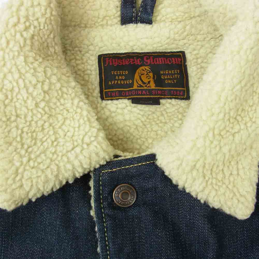 HYSTERIC GLAMOUR ヒステリックグラマー 14AW 0243AC04 ボアランチ デニムジャケット インディゴブルー系 S【中古】