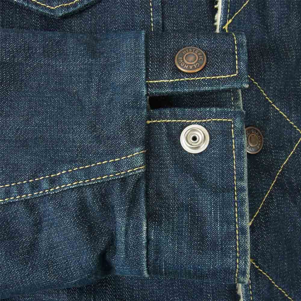 HYSTERIC GLAMOUR ヒステリックグラマー 14AW 0243AC04 ボアランチ デニムジャケット インディゴブルー系 S【中古】