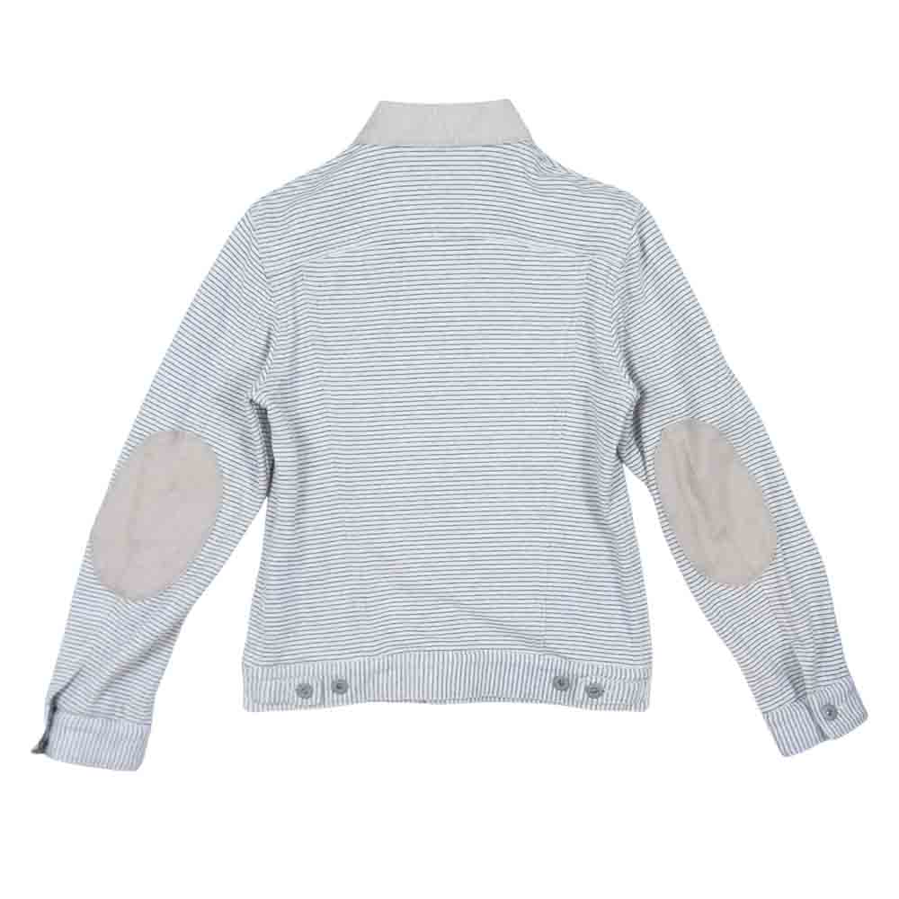 JUNYA WATANABE COMME des GARCONS MAN ジュンヤワタナベコムデギャルソンマン WS-J206 × Levis リーバイス 3rdタイプ  ボーダー ジャケット オフホワイト系 XS【中古】