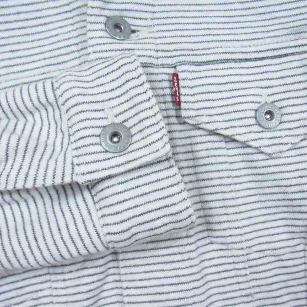 JUNYA WATANABE COMME des GARCONS MAN ジュンヤワタナベコムデギャルソンマン WS-J206 × Levis リーバイス 3rdタイプ  ボーダー ジャケット オフホワイト系 XS【中古】