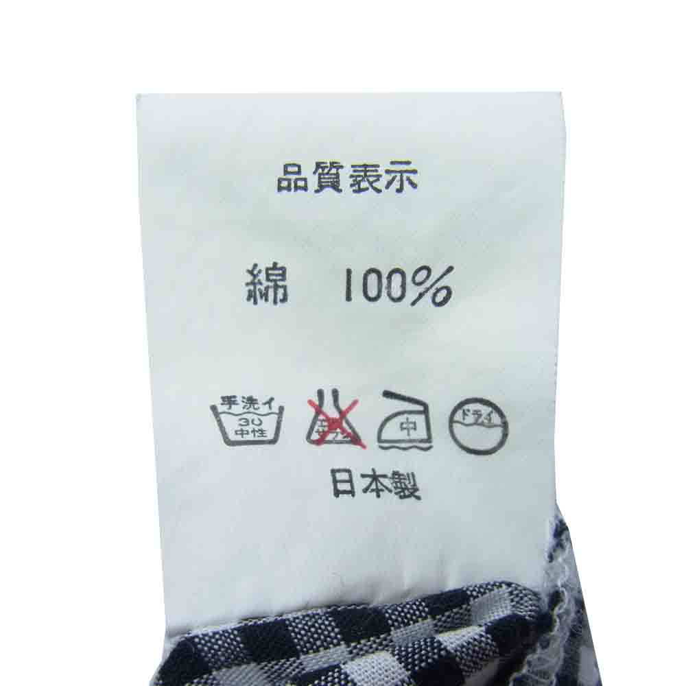 A BATHING APE アベイシングエイプ ギンガム チェック ウエスタン シャツ ブラック系 XS【中古】