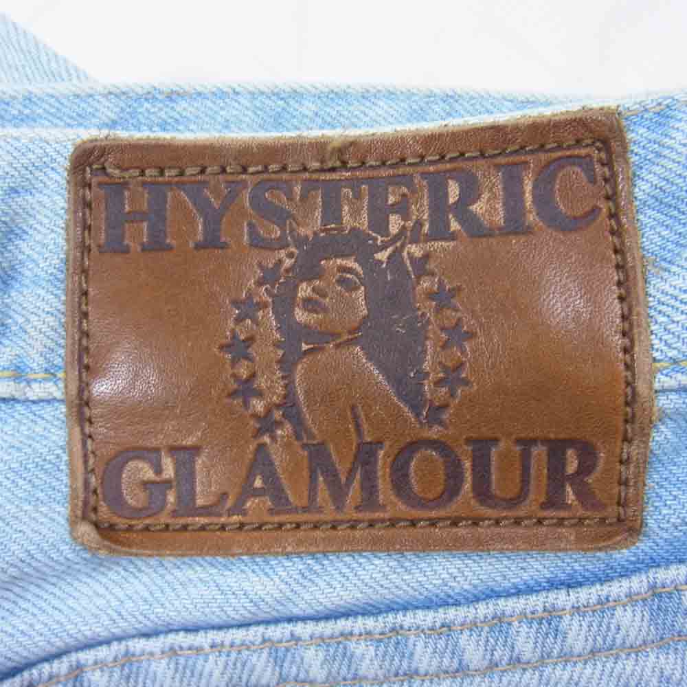 HYSTERIC GLAMOUR ヒステリックグラマー 0202AP01 NOBU リメイク ダメージ クラッシュ加工 デニムパンツ インディゴブルー系 28【中古】