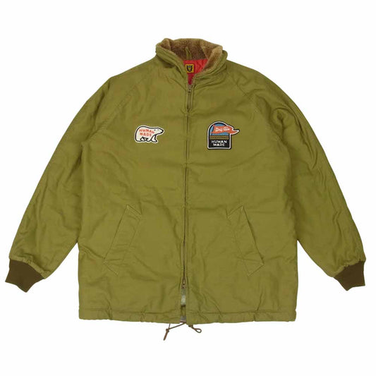 HUMAN MADE ヒューマンメイド 20AW DECK JACKET ワッペン デッキ ジャケット ベージュ系 S【中古】
