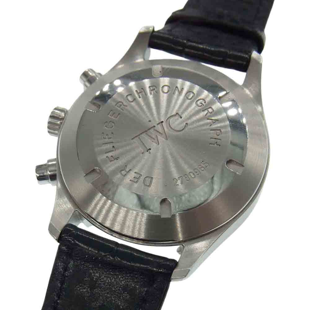 IWC インターナショナルウォッチカンパニー IW370603 IWCギャランティ付属 メカニカル フリーガー クロノグラフ 自動巻き ブラック系【中古】