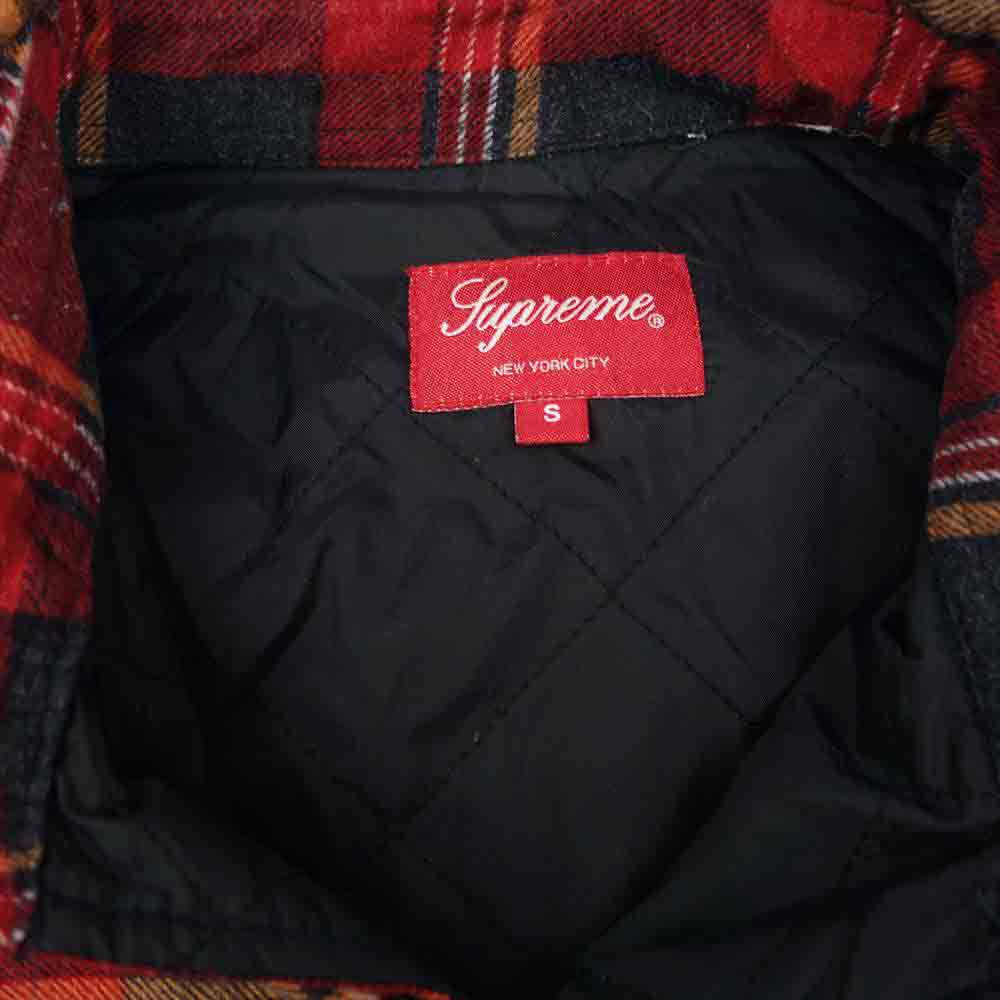 Supreme シュプリーム 17AW Independent Quilted Flannel Shirt キルト
