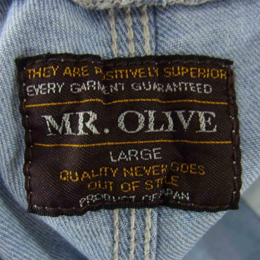 MR.OLIVE ミスターオリーブ M-6241 ストレッチ デニム ジョガー パンツ インディゴブルー系 L【中古】