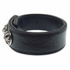 CHROME HEARTS クロムハーツ（原本無） 3BTN 2SNP 3ボタン 2スナップ レザー ブレスレット ブラック系【中古】