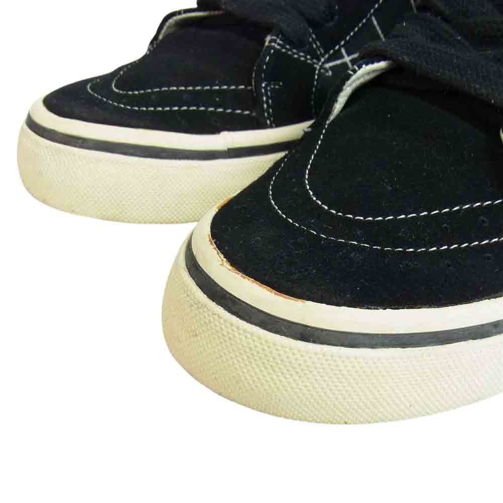 VISVIM ビズビム VSEAF0003-03 × AFFA エーエフエフエー × fragment design フラグメントデザイン LOGAN チェック ミッドカット スニーカー ブラック系 9【中古】
