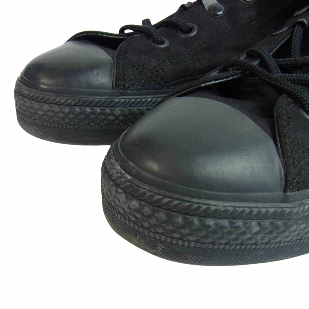 NUMBER(N)INE ナンバーナイン 06AW F06-NF004 NOIR期 レースアップ 編み上げ レザー ハイカット スニーカー ブラック系 9【中古】