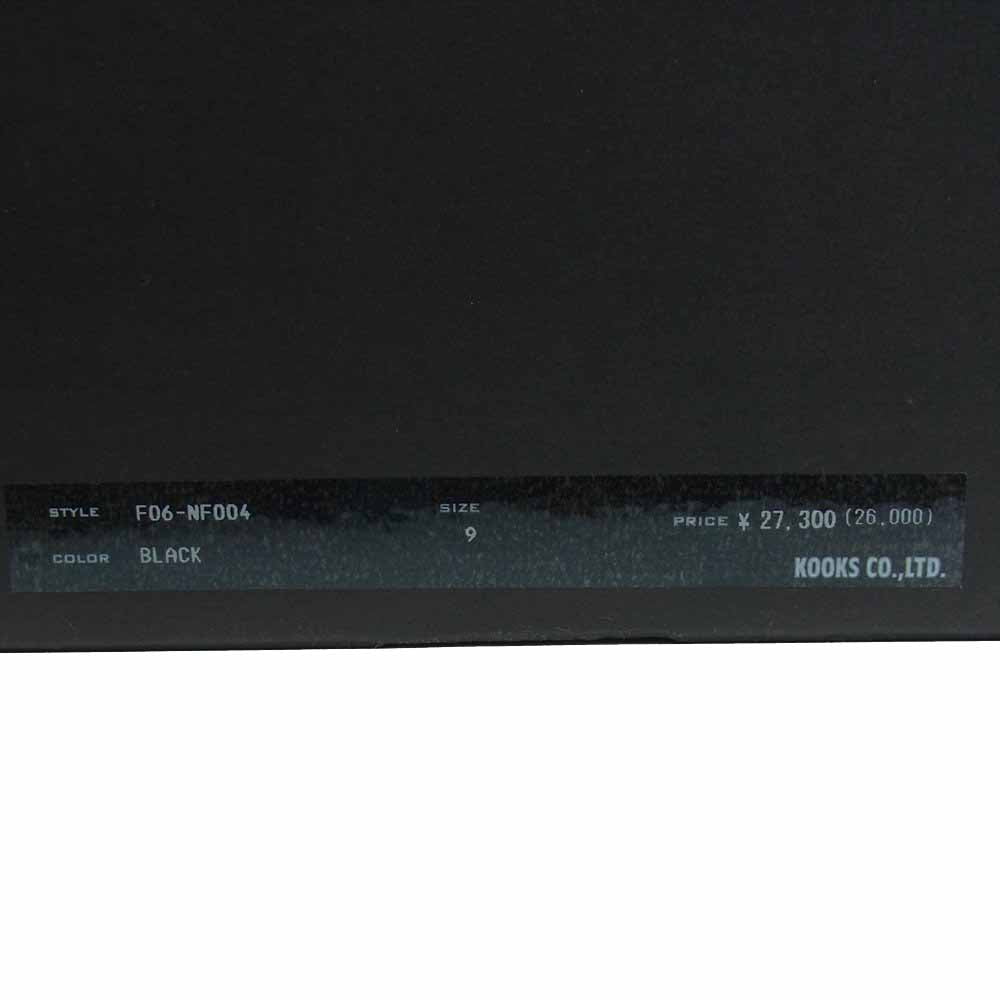 NUMBER(N)INE ナンバーナイン 06AW F06-NF004 NOIR期 レースアップ 編み上げ レザー ハイカット スニーカー ブラック系 9【中古】