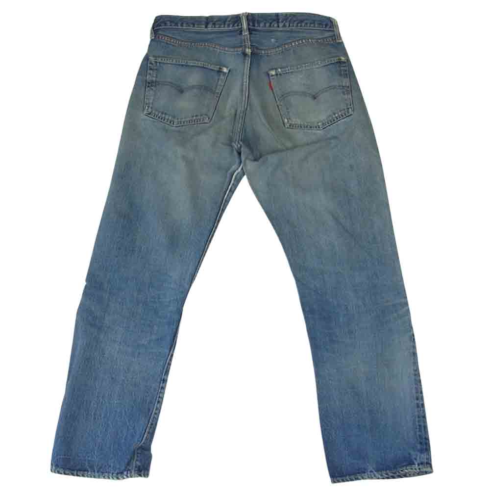 Levi's リーバイス オリジナル 501 66前期 刻印6 バックポケット裏シングル コインポケット裏チェーン インディゴブルー系【中古】