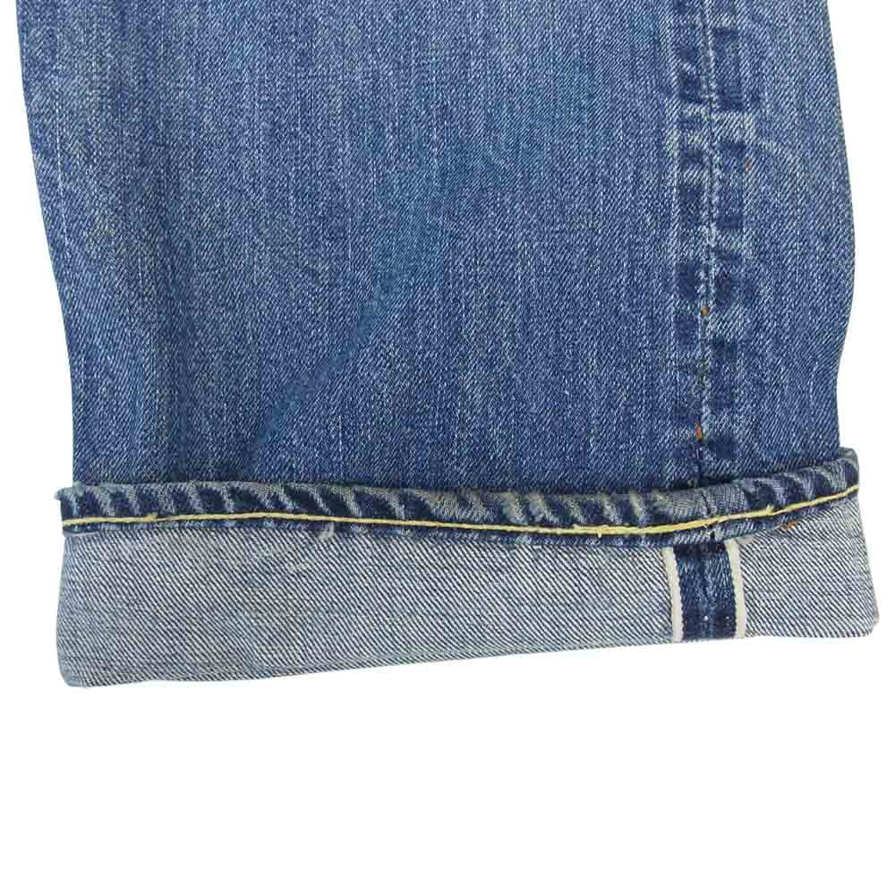 Levi's リーバイス オリジナル 501 66前期 刻印6 バックポケット裏シングル コインポケット裏チェーン インディゴブルー系【中古】