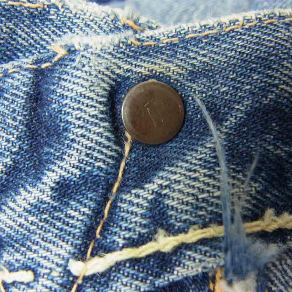 Levi's リーバイス オリジナル ヴィンテージ 501XX 刻印W Vステッチ 隠しリベット インディゴブルー系【中古】
