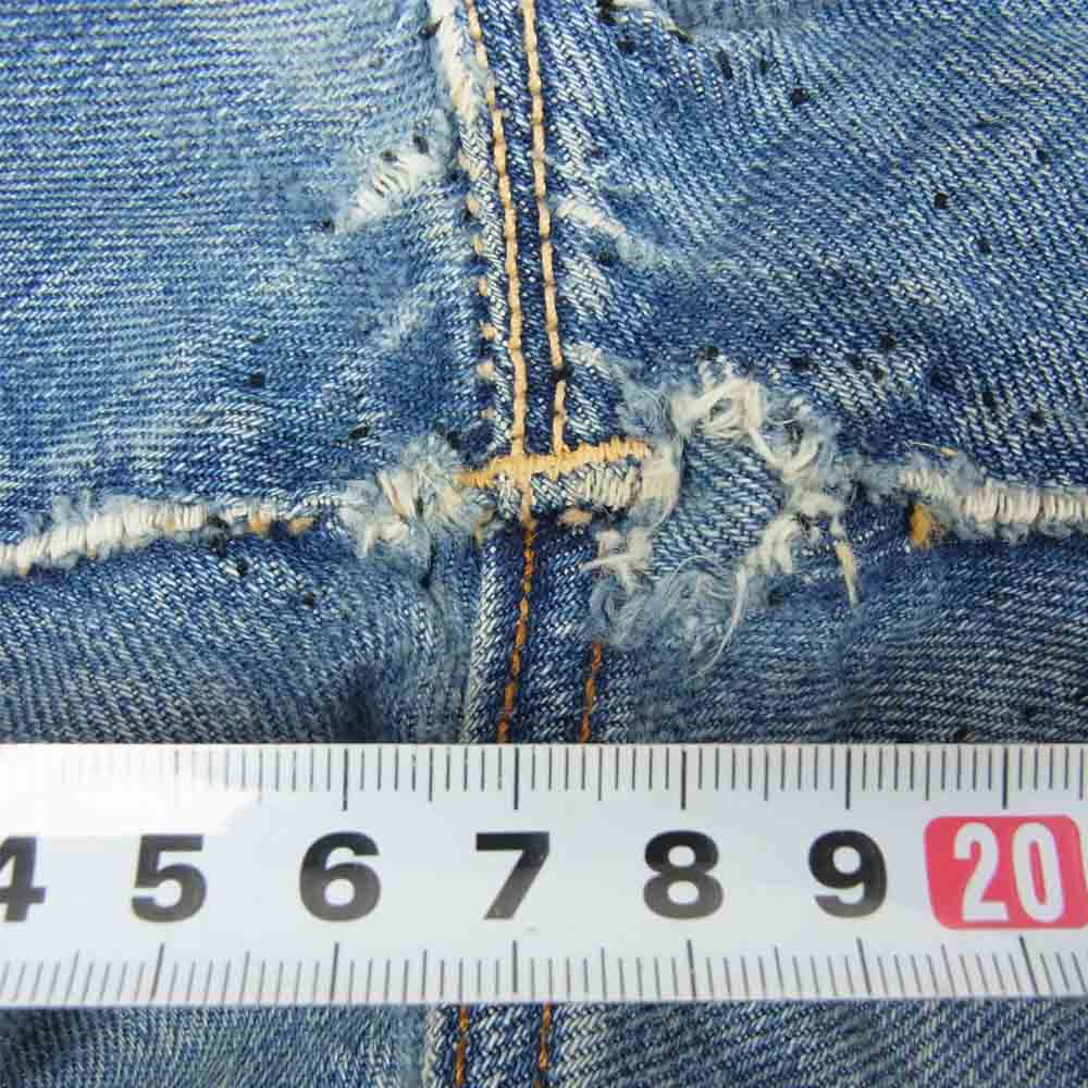 Levi's リーバイス オリジナル ヴィンテージ 501XX 刻印W Vステッチ 隠しリベット インディゴブルー系【中古】