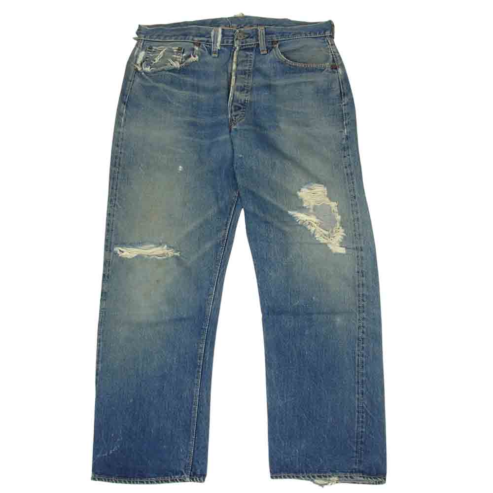 Levi's リーバイス オリジナル ヴィンテージ 501XX 刻印W Vステッチ コインポケット裏セルビッチ インディゴブルー系【中古】