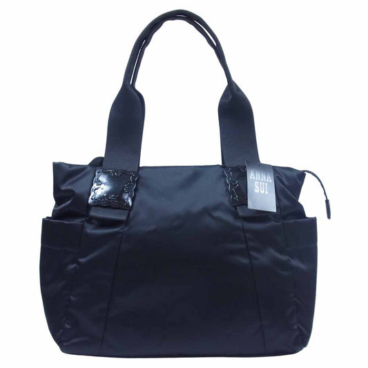 ANNA SUI アナスイ 312101 コンパクト トート バッグ M ブラック系【新古品】【未使用】【中古】